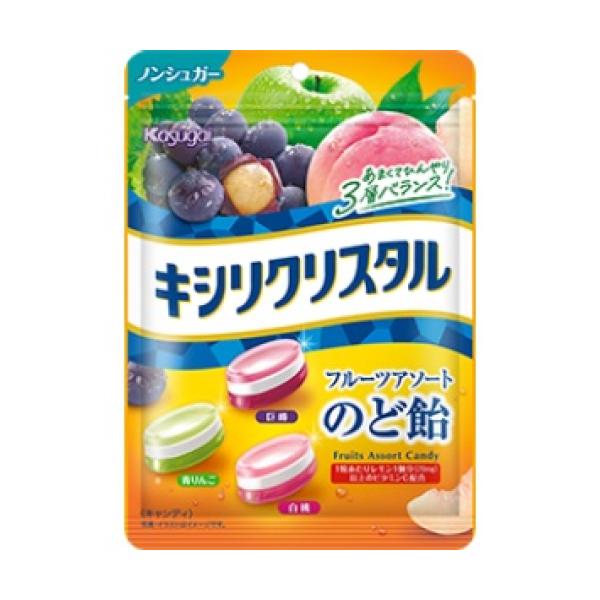他サイト： 春日井製菓　キシリクリスタル　フルーツアソートのど飴　67gの商品画像