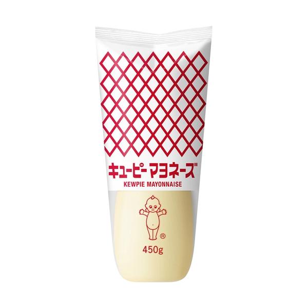 おいしさにこだわったマヨネーズ。油は独自の品質基準に合格した植物油を使用。卵黄を使用することで、「コク」と「うま味」を作り出しています。