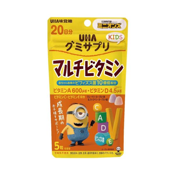 UHA味覚糖　グミサプリKIDS　マルチビタミン　20日分　110g