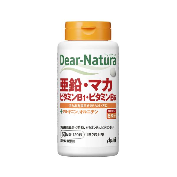 ディアナチュラ　亜鉛・マカ・ビタミンB1・ビタミンB6　120粒　60日分（ボトル）