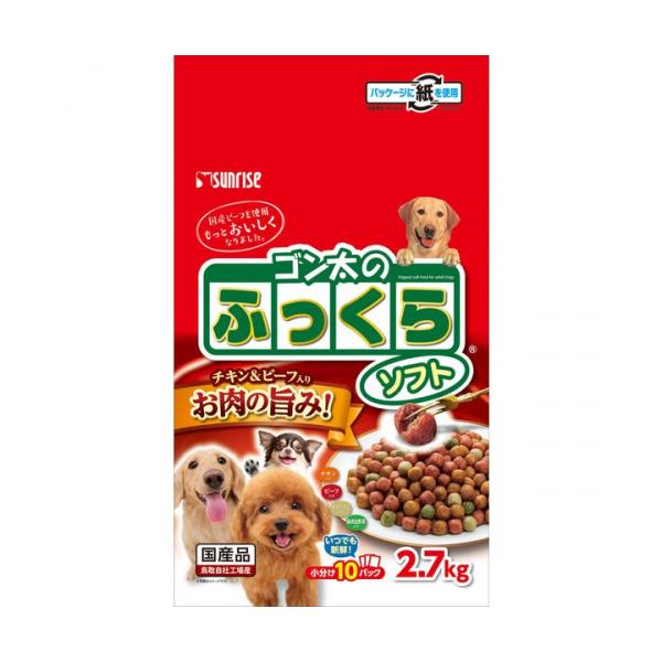 他サイト： ゴン太ふっくらソフト　成犬用　2.7kgの商品画像