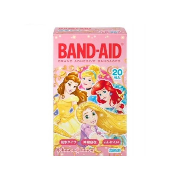 子供たちに大人気のディズニープリンセスの絵柄が10種類(計20枚)はいったデザインです。水蒸気を通す防水テープを採用し、子供たちのキズをやさしく守ります。