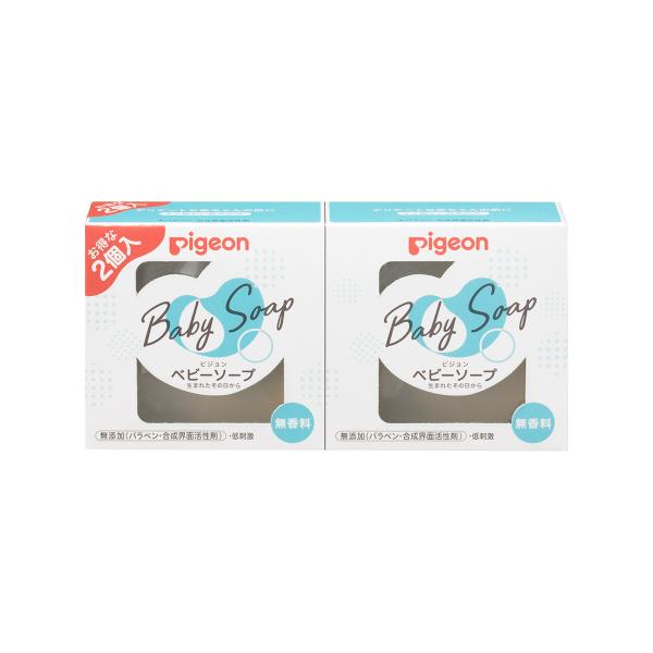 他サイト： ピジョン　ベビーソープ（90g×2個入）の商品画像