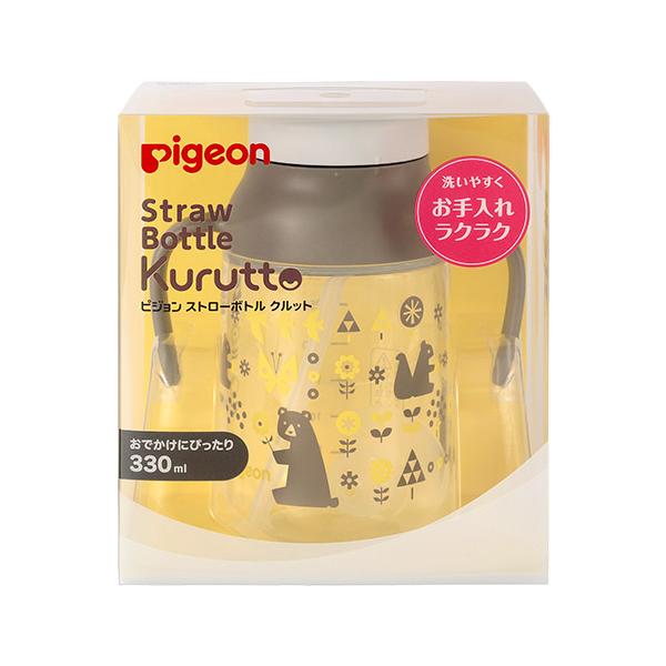 ピジョン　ストローボトル　クルット　どうぶつ　330ml　8か月頃から　1個