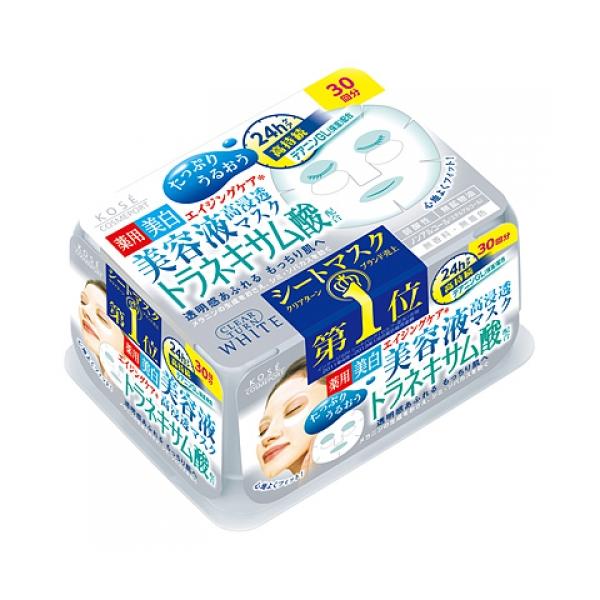 ＫＣＰ クリアターン　ＷＨ　美容液マスク　トラネキサム酸 30枚×24個   【送料無料】 ladynatsukawa_4971710382037
