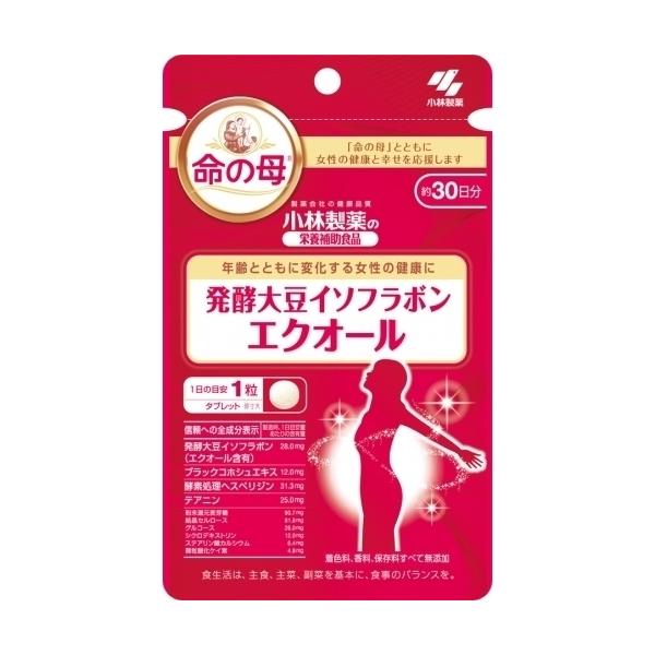 発酵大豆イソフラボン(エクオール含有)配合、年齢とともに変化する女性の健康を応援する栄養補助食品です。