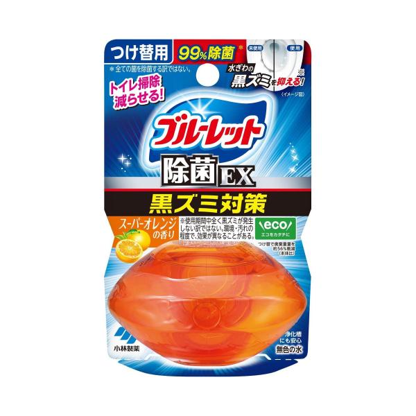 小林製薬　液体ブルーレットおくだけ除菌EX　つけ替用　スーパーオレンジの香り　67ml