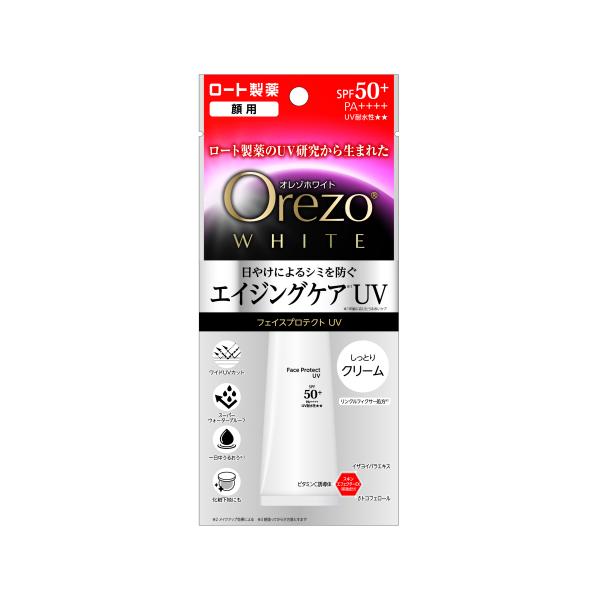 オレゾホワイト フェイスプロテクトUva 顔用30g×12本 ロート製薬 オレゾホワイト フェイスプロテクトUV 30g : くすりの