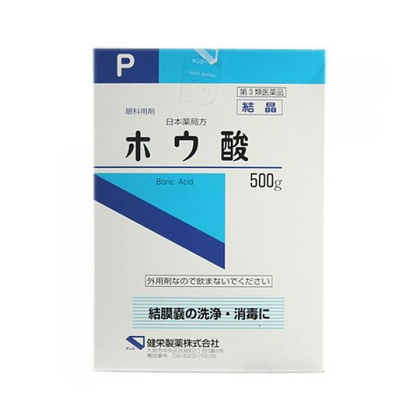 結膜嚢の洗浄、消毒にお使い頂けるホウ酸です。2%以下の濃度で用いてください。