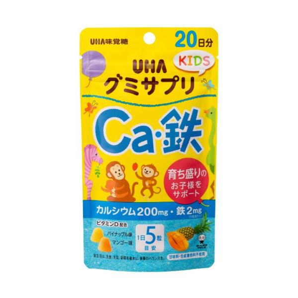 UHA味覚糖　グミサプリ　KIDS　Ca・鉄　20日分