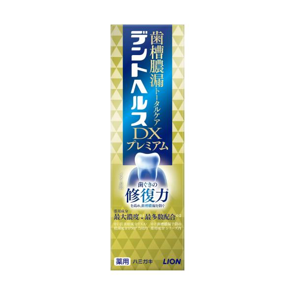 【医薬部外品】デントヘルス　薬用ハミガキDX　プレミアム　90g