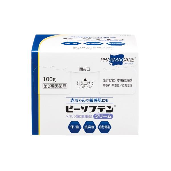 他サイト： 【第2類医薬品】ビーソフテン　クリーム　100gの商品画像