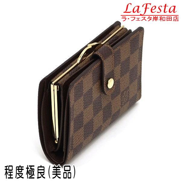 LOUIS VUITTON（ルイ・ヴィトン） がま口財布 ダミエ ポルト モネ