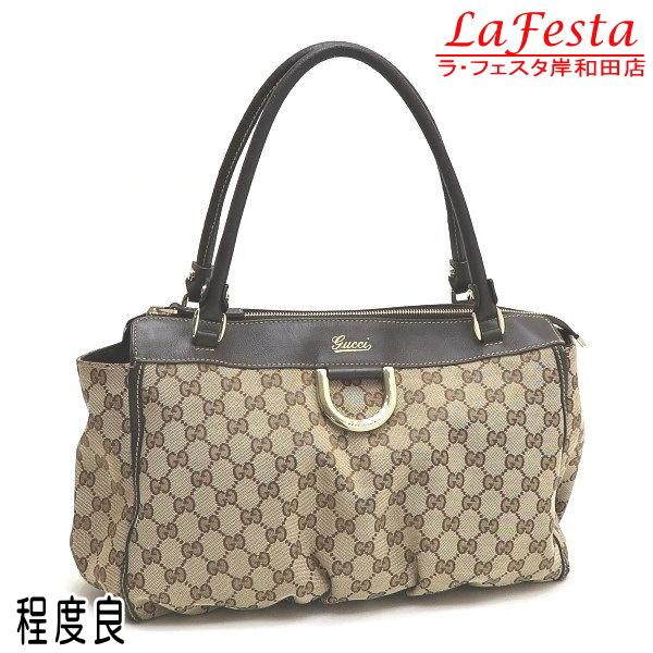 GGキャンバス グッチ トートバッグ アビー GGキャンバス×レザー ライト  