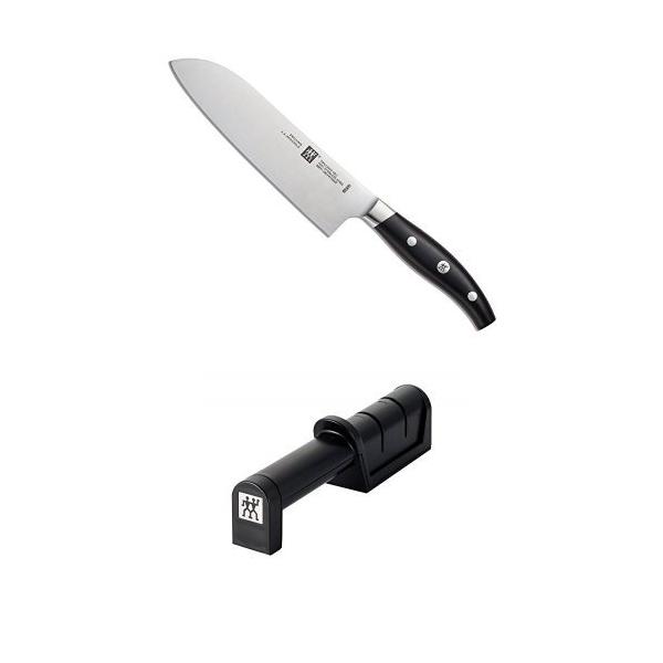 Salezwilling ツヴィリング ツヴィリング アーク 三徳包丁 180mm ステンレス 日本製 377 181 専用シャープナー付き