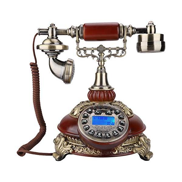 Saleレトロ電話 メーカー直送 デジタルコードレス電話機 ヨーロッパ風 古典的 ヴィンテージ アンティーク 装飾電話機 旧型 無線電 クラシック電話機 クリアサウンド 画面表示