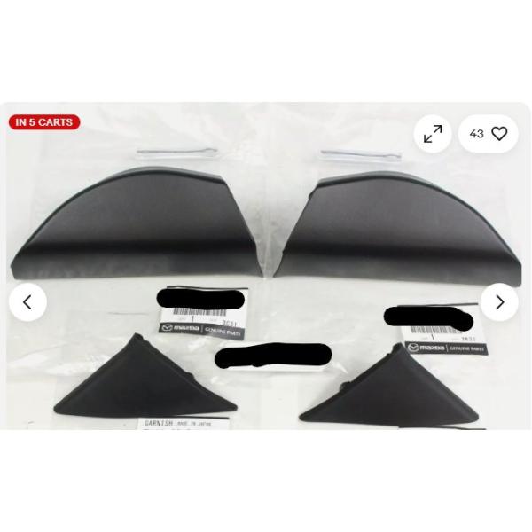 【新品未開封】マツダ純正 RX-7 FD3S コーナープレート三角形ガーニッシュ 新品未開封】マツダ純正 RX-7 FD3S コーナープレート三角形