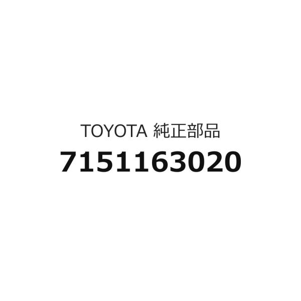 セパレートタイプフロントシートクッションパッドRHのみ 7151163020 IST用 トヨタ純正部品 m102m