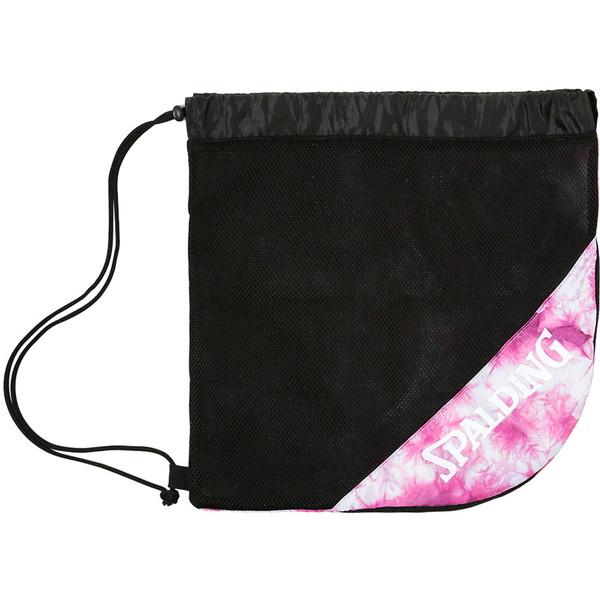 5〜7号球のバスケットボールが収納可能。ボール以外にもエコバッグなどにも使えるナップサック。◯バッグ素材：ポリエステルサイズ：W39×H39機能：抗菌防臭カラー：ブラック×ピンク【02904040000000000】【03003290500...