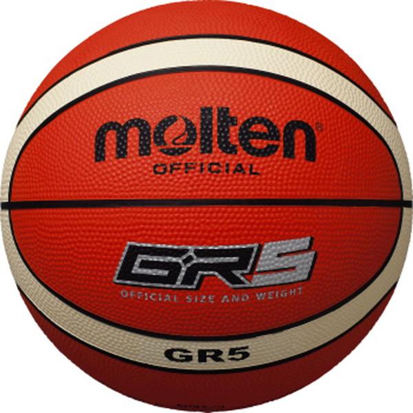 モルテン（molten） GR5 ゴムバスケットボール 5号球 オレンジ×アイボリー バスケット ボール BGR5OI
