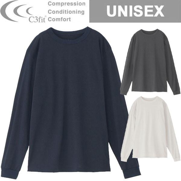 C3fit シースリーフィット リオプティマム ペーパーロングスリーブTシャツ GC44146 ユニセックス トップス 長袖 C3Fit（シースリーフィット） リオプティマム ペーパーロングスリーブT