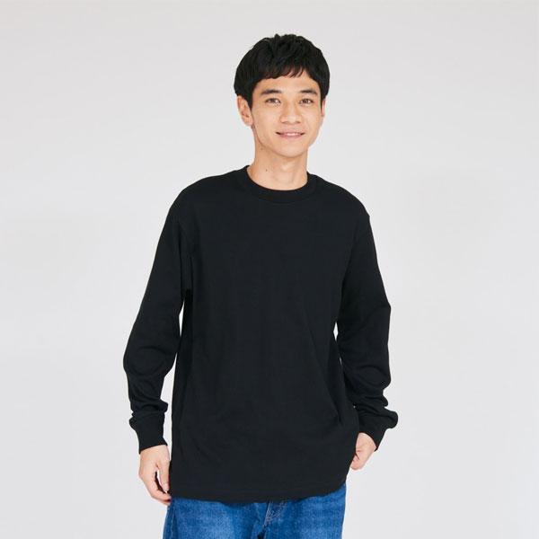 Hanes �w�C���Y KURO �� �N�� �N���[�l�b�N�����O�X���[�uT�V���c ���� HM4-D202 �����Y HM4D202 ���i�摜1