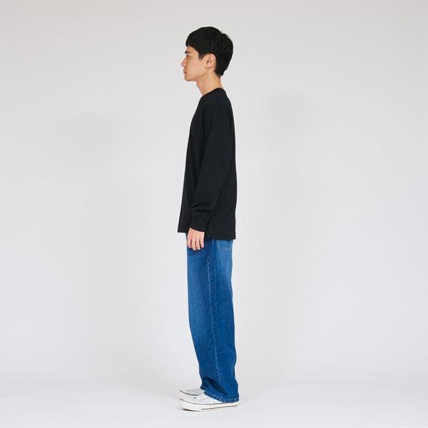 Hanes �w�C���Y KURO �� �N�� �N���[�l�b�N�����O�X���[�uT�V���c ���� HM4-D202 �����Y HM4D202 ���i�摜2