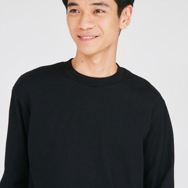 Hanes �w�C���Y KURO �� �N�� �N���[�l�b�N�����O�X���[�uT�V���c ���� HM4-D202 �����Y HM4D202 ���i�摜4