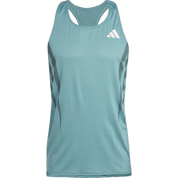 adidas アディダス Adizero アーカイブ ランニングシングレット 陸上・ランニング ノーカットスリーブメンズ KQZ56-JV9307