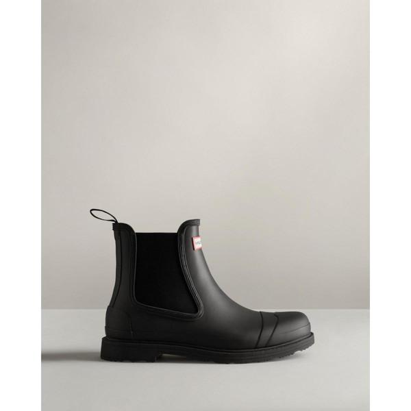 楽天市場】hunter men チェルシーの通販 美品！HUNTERブラック