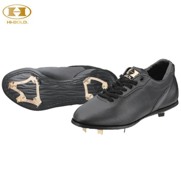 ハイゴールド Hi-GOLD スパイクシューズ PKS-1022 レギュラーカットスパイク ブラック 野球 ベースボール HI-GOLD（ハイゴールド） スパイクシューズ PKS-1022 レギュラーカット