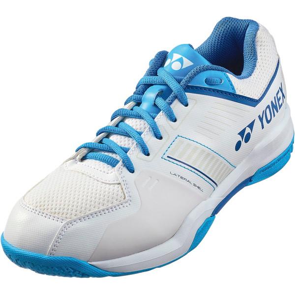 母趾球部に重心を置き足の指をしっかりと使える足型設計。ぐらつきのないフットワークを支えるエントリーモデル。◯シューズアッパー/人口皮革、ミッドソール/合成樹脂、アウトソール/ゴム底パワークッション、エルゴシェイプ、ラウンドソール、ラディアル...