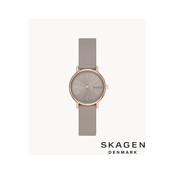 SKAGEN ブルーシェル星空文字盤　グレーレザー  レディース　腕時計 SKAGEN ブルーシェル星空文字盤 グレーレザー レディース 腕時計