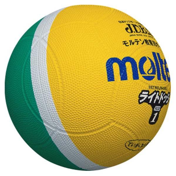 モルテン molten ライトドッジボール軽量 1 号球 黄×緑 ハントドッチ ボール SLD1ML