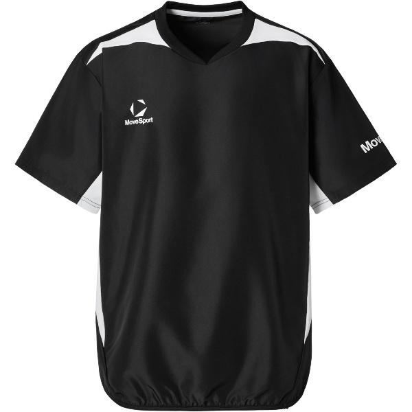 袖部分のプリントがデザインポイントの半袖ピステ(ウィンドジャック)です。◯ピステシャツポリエステル100%、肩・脇・袖下切替/ポリエステル100%ベトナム【02701000000000000】【03004040000000000】