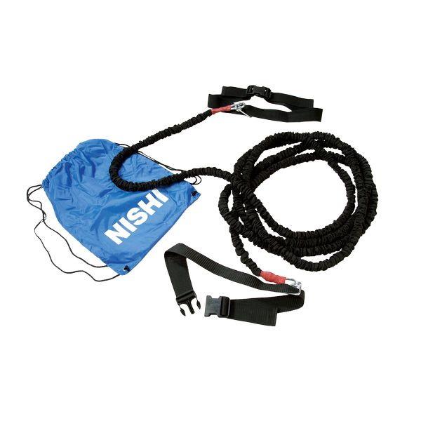 商品の特徴スピードトレーニングに効果的なトーイングトレーニングアイテムです。ラテックスチューブの伸縮性を利用して牽引者が走者を引っ張ることで、そのチューブの収縮特性を活かした、自走よりも早い速度域での走速度の体験をサポートします。このトレー...