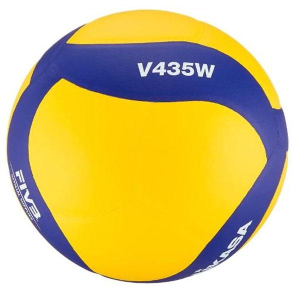 他サイト： ミカサ MIKASA バレーボール 4号球 V435W イエロー ブルー 中学校 練習の商品画像