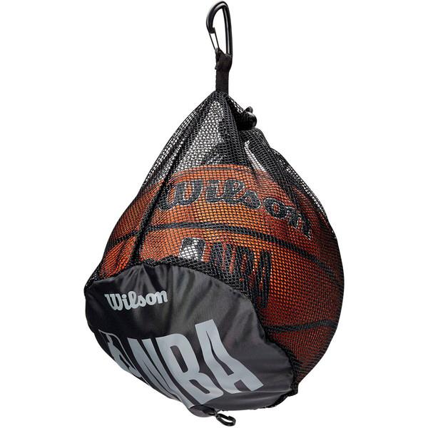 他サイト： Wilson ウイルソン NBA シングル ボール キャリーバッグ ブラック  バスケットボール ボールケース WTBA70040の商品画像
