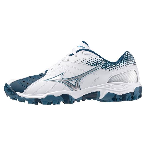 【送料無料】ミズノ ウエーブガイア3(ハンドボール)（ユニセックス） ホワイト×ブルー×シルバー Mizuno X1GD185021