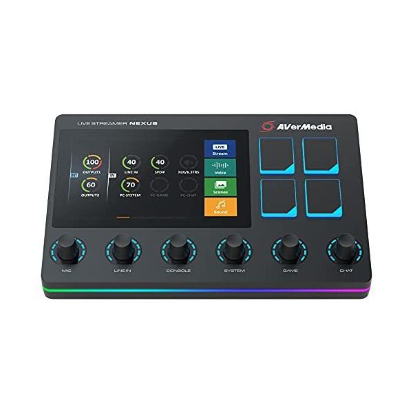 【１年保証 新品】AVerMedia LIVE STREAMER NEXUS AX310 オーディオミキサー 配信 向け コントロールセンター 【国内正規品】