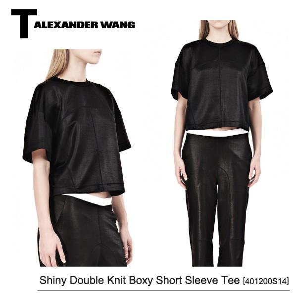 T By Alexander Wang ティーバイアレキサンダーワン Shiny Double Knit Boxy Short Sleeve Tee 4010s14 レディース トップス ショートスリーブ 1057 Lag Onlinestore 通販 Yahoo ショッピング