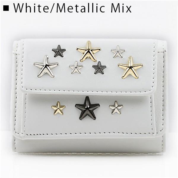 激安通販の Jimmy Choo ジミーチュウ Nemo ネモ 三つ折り財布 スタースタッズ ミニ財布 メール便無料