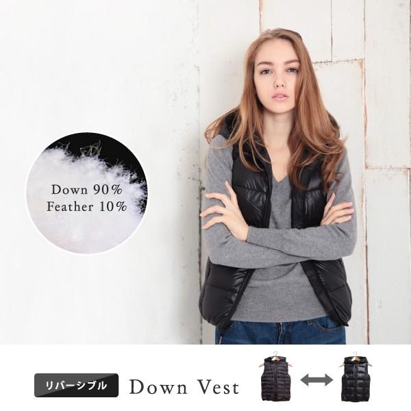 Pompadour ポンパドール Reversible Down Vest リバーシブル ダウン ベスト レディース ダウンジャケット 無地 カモフラ柄 Lag Onlinestore 通販 Yahoo ショッピング