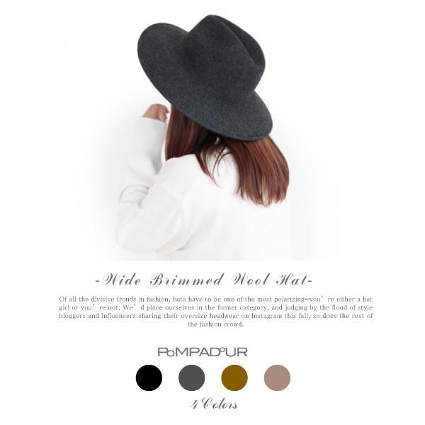 mocha Pompadour ポンパドール Wool Hat ウール ハット レディース
