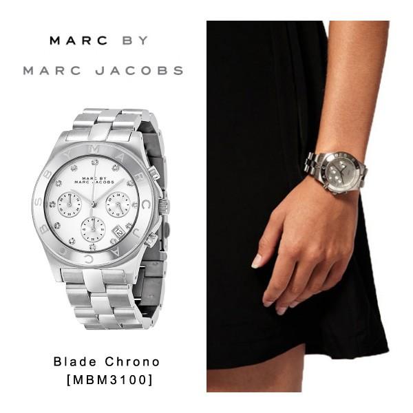 MARC JACOBS MBM3100  腕時計 Marc By Marc Jacobs Blade White Dial Ladies Watch MBM3100