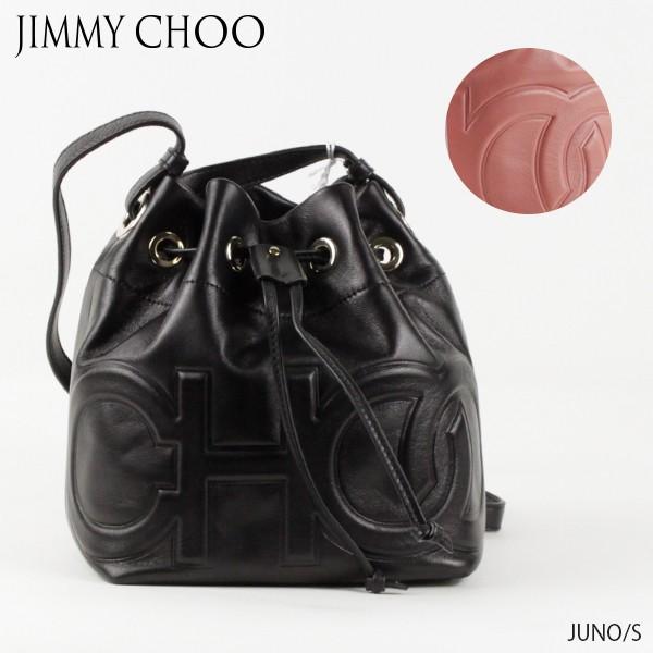 専用品JIMMY CHOO ブラック キャリー ドローストリングショルダーバッグ JIMMY CHOO（ジミーチュウ） JUNO/S ジュノ S ドローストリングバッグ