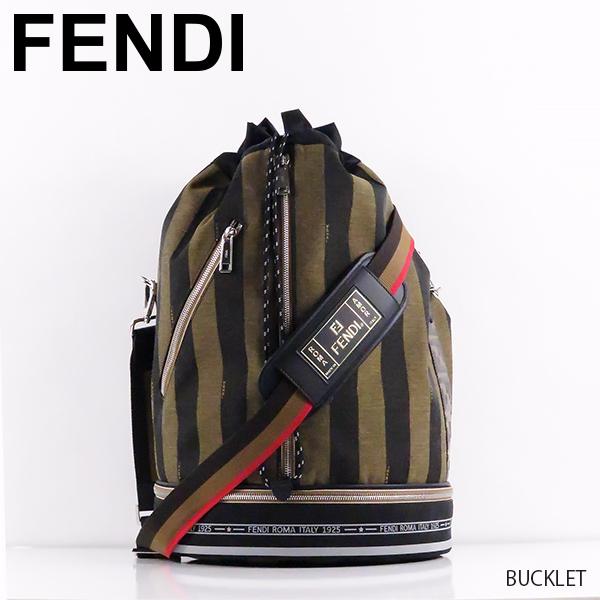 FENDI �t�F���f�B BUCKLET �V�����_�[�o�b�O �o�P�b�g�o�b�O �}���`�J���[  7VA451A6K5