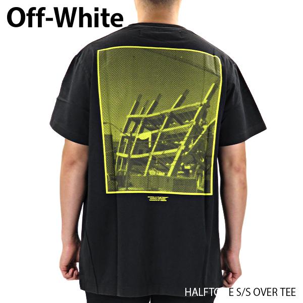 Off White ハーフトーン　オーバーモックネック　ロンT オフホワイト off white オフホワイト【Off-White】 正規品 DIAG STENCIL L/S
