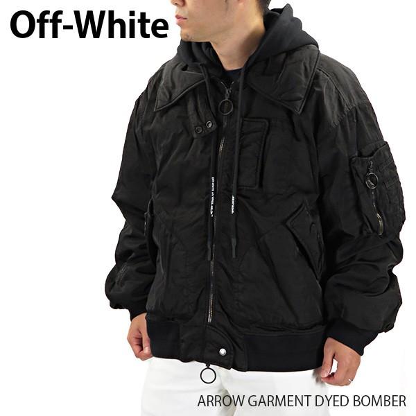 off white Off-White オフホワイト ARROW GARMENT DYED BOMBER off white Off-White オフホワイト ARROW GARMENT DYED BOMBER