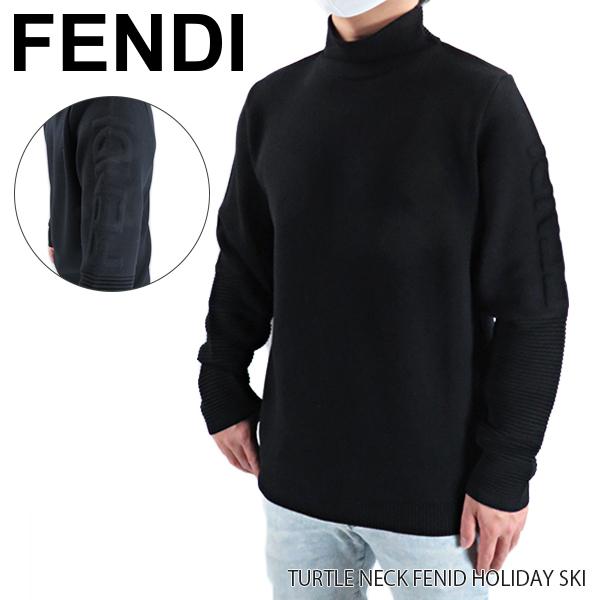 FENDI フェンディ TURTLE NECK FENID HOLIDAY SKI ロゴタートル ニット  